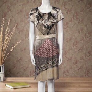ETRO Multicolor Printed Short Sleeve Dress Size US 4